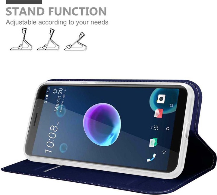 Produktbild Cadorabo Book Classy Style Cover (HTC Desire 12)