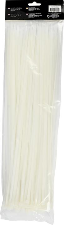 Actual product image ProPlus Cable ties 4.8 x 430 mm 100 pieces white (Plastic cable ties, 430 mm, 100 pcs.)