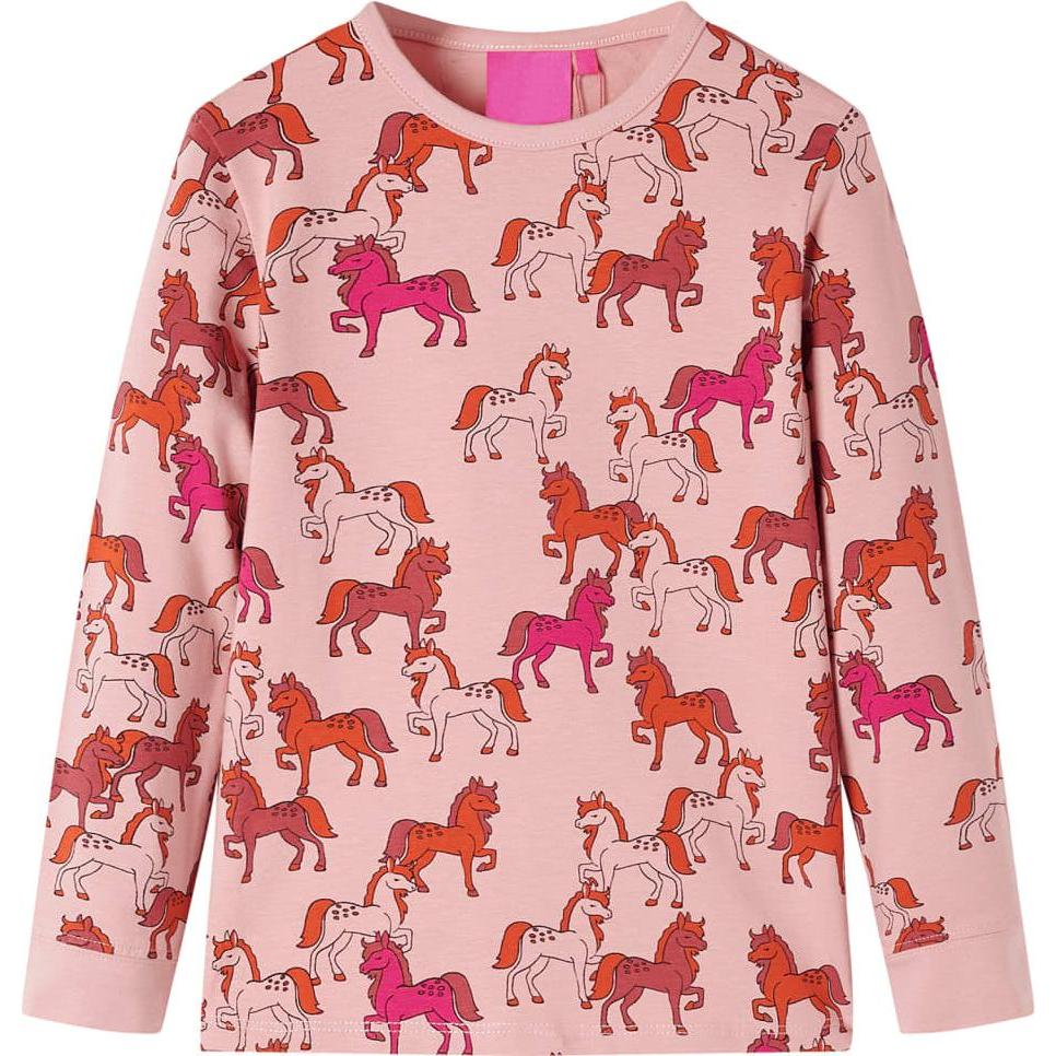 Thumbnail - VidaXL, Jungen, Pyjama, Kinderpyjama mit Langen Ärmeln Hellrosa 128,Material: 95, Rosa, (128)