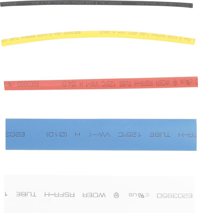 Image du produit BGS Assortiment de gaines thermo-rétractables | couleurs | 100 pièces (100 x)