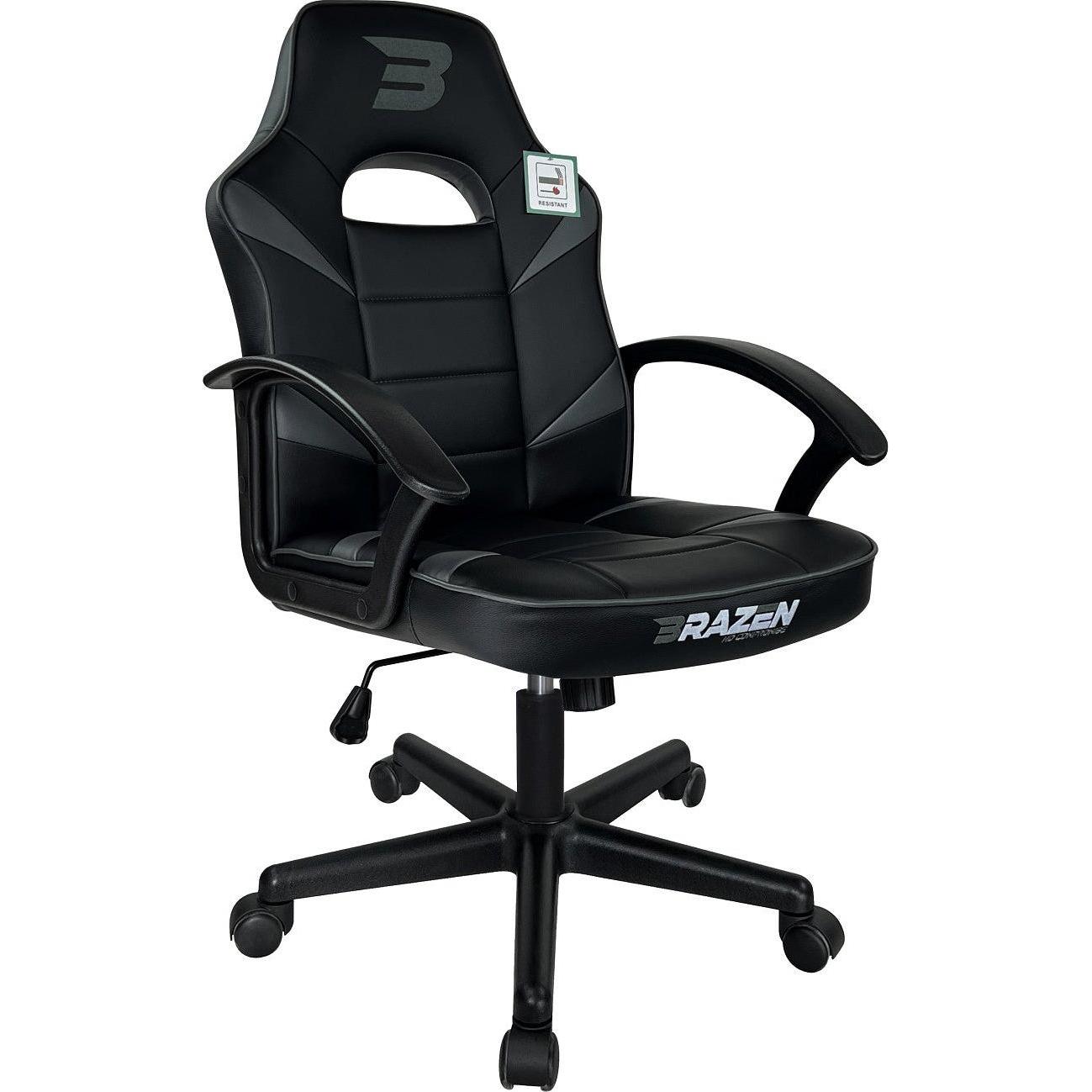 Brazen Gaming Chairs Brazen Valor Mid Back Gaming Chair Grey, Gaming Stuhl, Grau