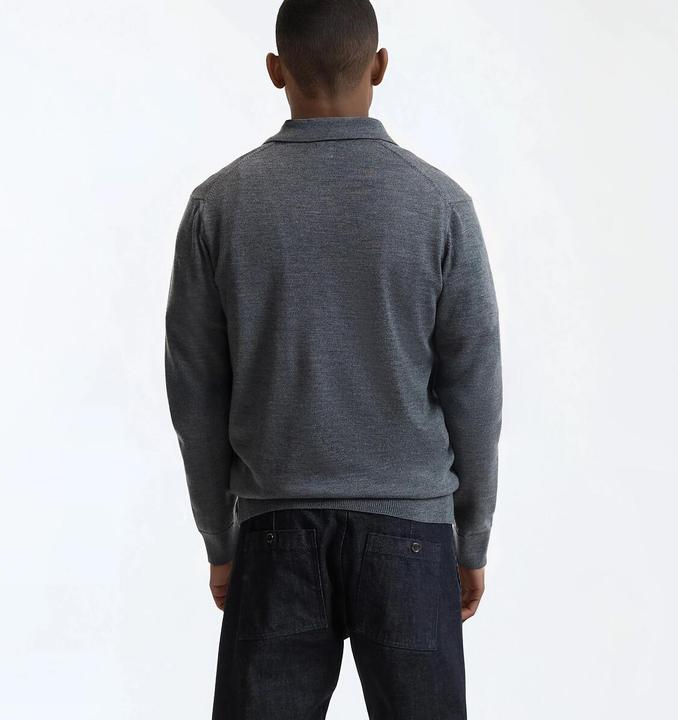 Produktbild La Redoute Collections Pullover mit Polokragen aus Merinowolle (3XL)