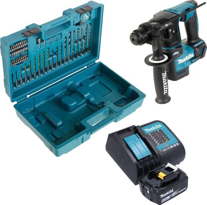 Produktbild Makita DHR 171 SG1X3 Akku Bohrhammer 18 V 1,2 J SDS-Plus Brushless + 1x Akku 6,0 Ah + Ladegerät +
