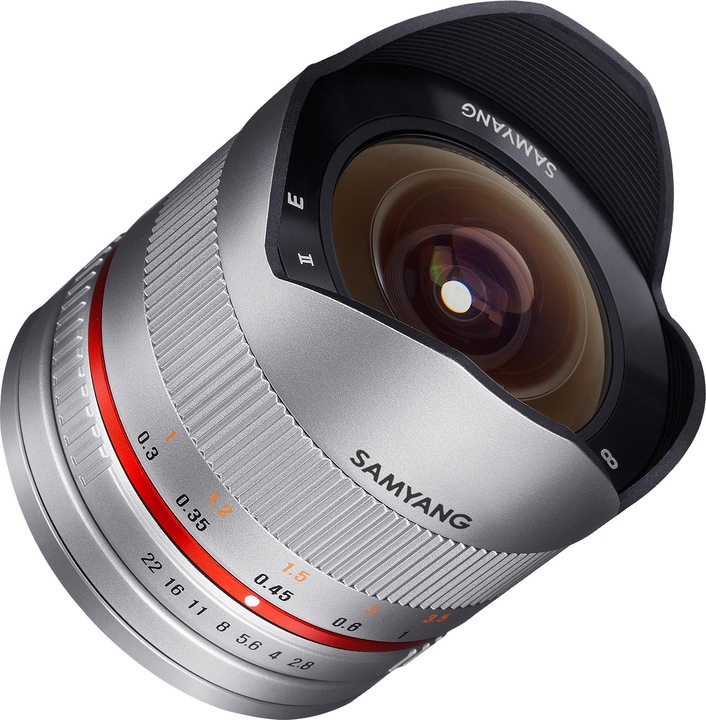 Produktbild Samyang 8mm f/2.8 II - Fujifilm X (Silver) (Fujinon XF, APS-C / DX)