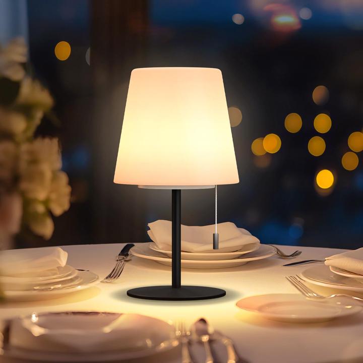 Produktbild Alopini LED Aussentischlampe mit 8 Farben Schnurlose Lampe Tischlampe für Garten Schlafzimmer Camping im