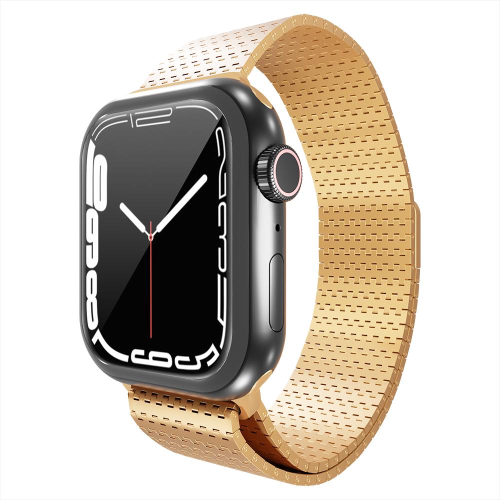Strap-it Armband (Metallgeflecht, Apple Watch), Uhrenarmband, Gold