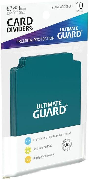 Actual product image Ultimate Guard Card Separator Standard Size Petrol Blue 10