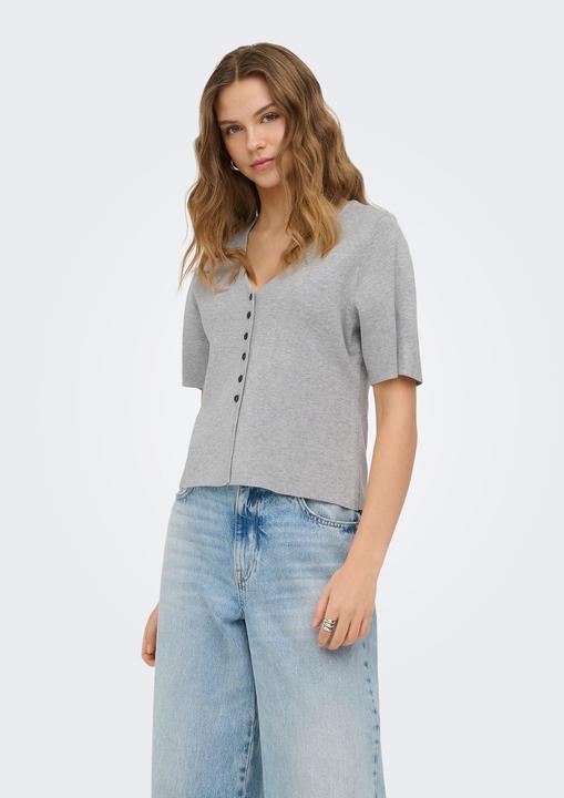 Produktbild Only Onllucy Ss V-Neck Button Ex Knt (S)