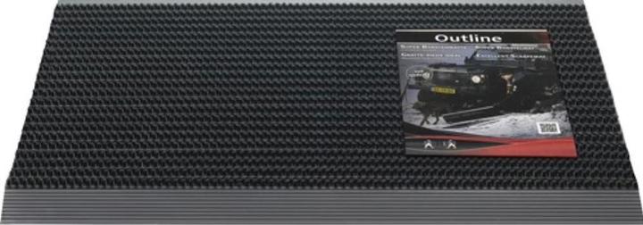 Produktbild Hamat Alumatte Outline Pure Black schwarz 50x80 cm (50 x 80 cm)