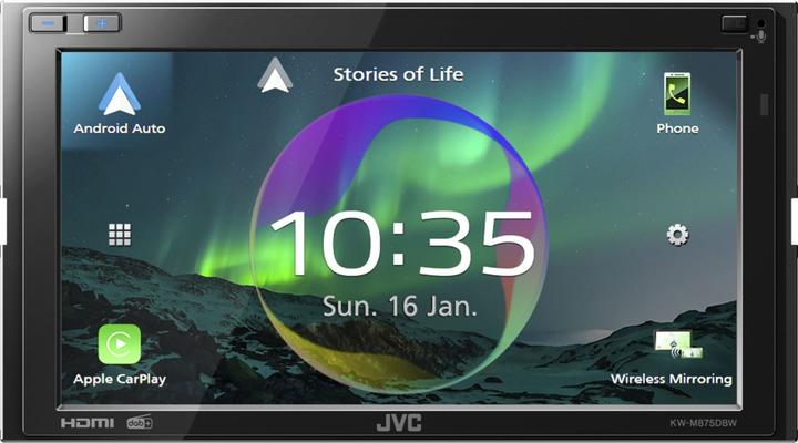 Immagine prodotto JVC KW-M875DBW (Auto Android, MirrorLink, Apple Carplay)