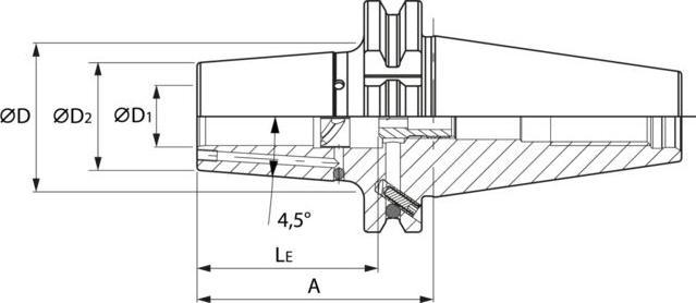 Actual product image Haimer Shrink chuck Power Shrink Chuck with Safe-Lock SK 40 ultra-short