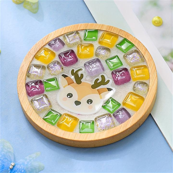 Immagine prodotto Activity Board Tessere di mosaico in vetro fai da te per l'artigianato, kit di mosaico a colori misti con