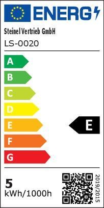 Energie-Label Steinel LED Sensorlampe (350 lm, IP54)