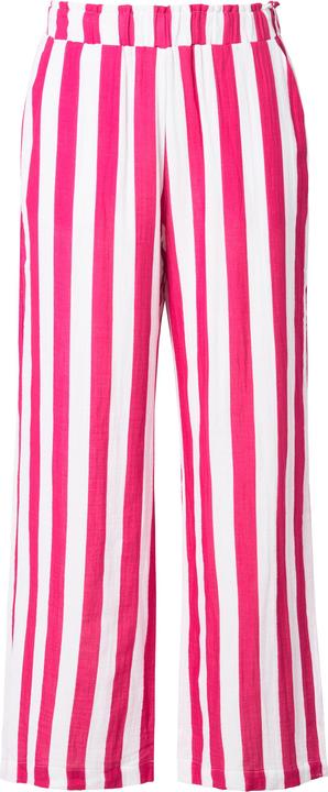 Image du produit Studio Untold Pantalon en mousseline rayée, jambe large et taille élastique (58)