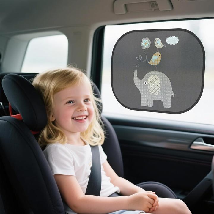 Immagine prodotto ASMI Auto Sonnenschutz für Kinder – 2 Stück Elefant