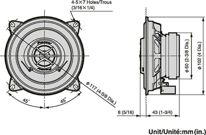 Actual product image Pioneer TS-1002i (120 W, 10 cm)