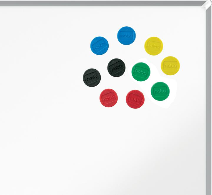 Actual product image Nobo Magnet Ø 2 cm 10 pieces, multicoloured (10 x)