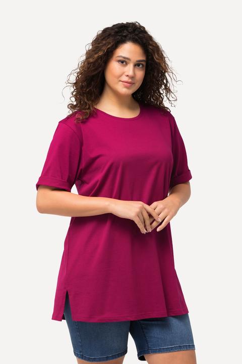 Produktbild Ulla Popken T-Shirt, Rundhalsausschnitt, Relaxed, Halbarm (68)
