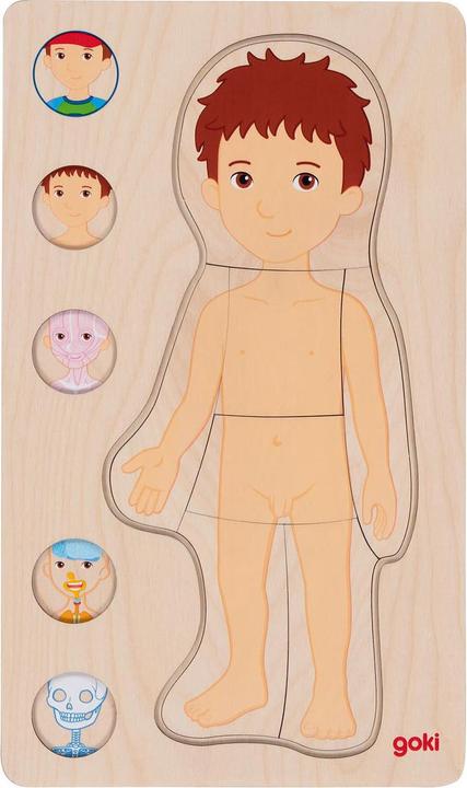 Goki Laagjespuzzel jongen (29 onderdelen)