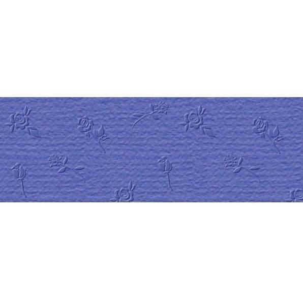 Ursus, Bastelpapier, Prägekarton Elegance 220g/qm 23x32cm VE=5 Blatt Rosen dunkelblau (220 g/m², 5 x)