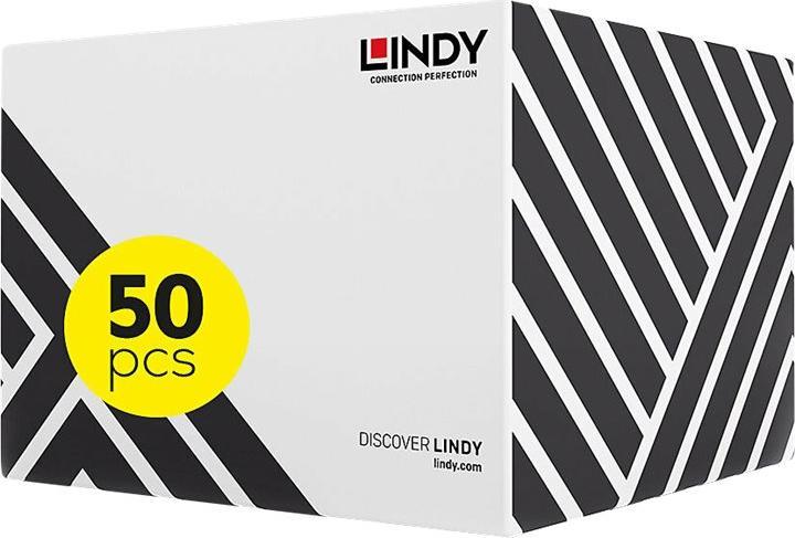 Image du produit Lindy Câble Cat.5e F/UTP de 0,5m 50 pcs. Code couleur EIA/TIA 568B (F/UTP, CAT5e, 0.50 m)