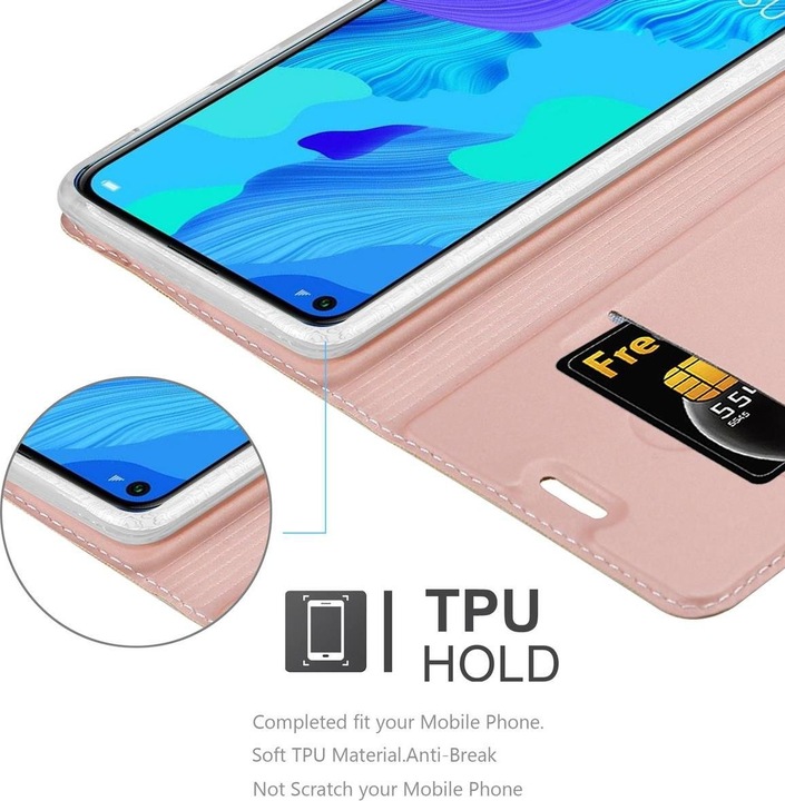 Actual product image Cadorabo Book Classy Style Cover (TCL 20S, Huawei Nova 5T, K20)