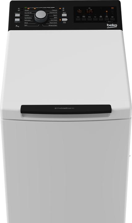 Produktbild Beko BTL1WFP10724AT Waschmaschine, Toplader, 1-7 kg, 1200 U/min (7 kg, Oben)
