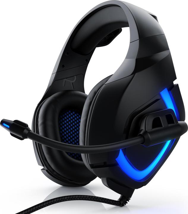 Produktbild CSL Gaming Headset mit Mikrofon, Kopfhörer für Windows/Mac/Linux /PS4/PS4 Pro (Kabelgebunden)