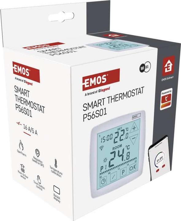 Immagine prodotto Emos GoSmart Raumthermostat P56S01 mit WiFi, programmierbar, verkabelt