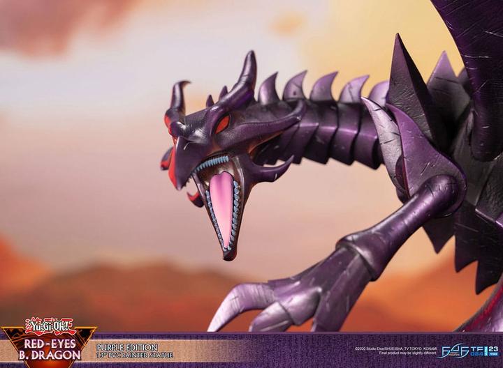 Produktbild First 4 Figures Yu-Gi-Oh! statuette PVC Red-Eyes B. Dragon Purple Colour 33 cm