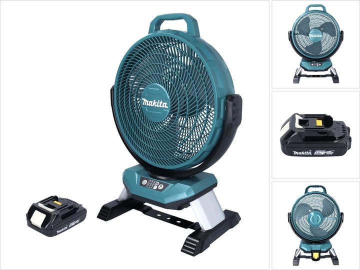 Immagine prodotto Makita DCF 301 A1 Ventilatore a batteria Ventilatore 18 V 33 cm + 1x batteria 2.0 Ah - senza caricatore