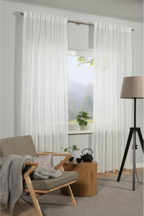 Actual product image Gardinia GRS scarf with Zen Silence curtain tape (135 x 245 cm)