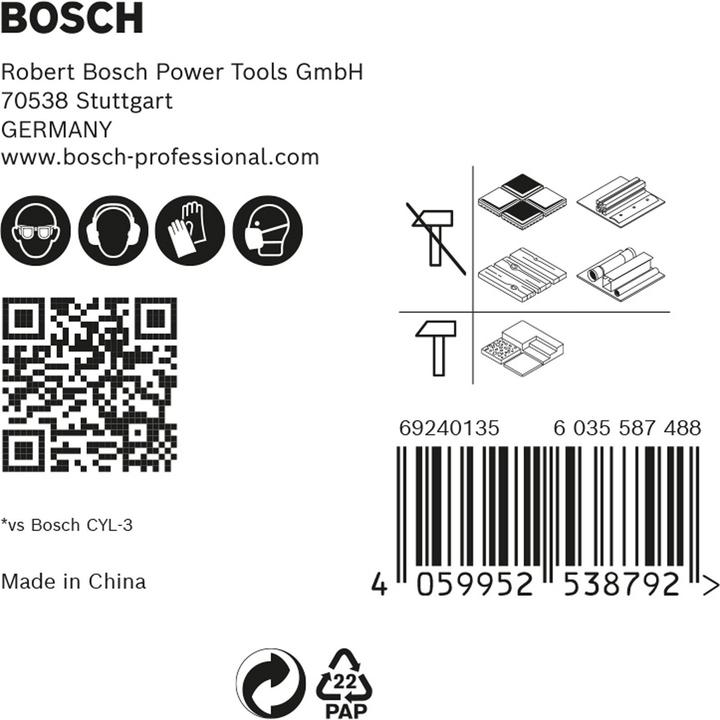 Produktbild Bosch Professional Zubehör EXPERT HEX-9 MultiConstruction Bohrer-Set, 5,5/6/6/7/8 mm, 5-tlg. (5.5, 6, 7, 8 mm)