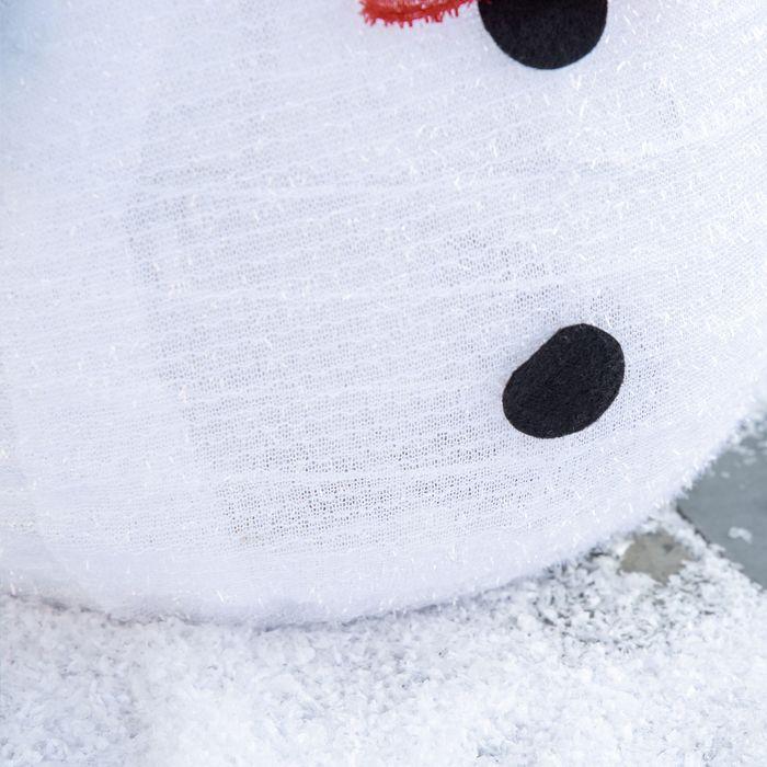 Actual product image Swisshandel24 Christmas decoration snowman with LED lights model garden yard decoration foldable weatherproof poly