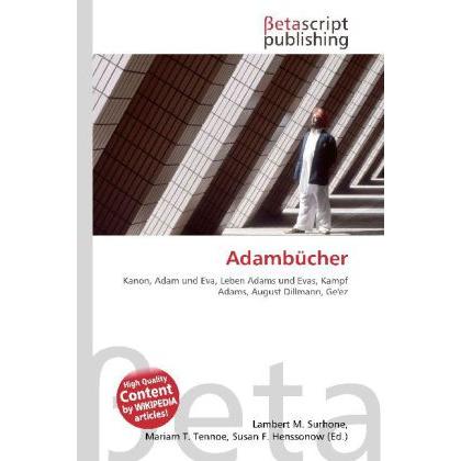 Adambücher, Sachbücher