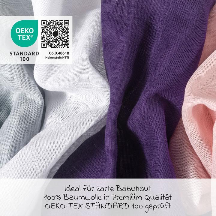 Actual product image Makian Mulltuch / Spucktuch / Pflegetuch 4er Pack (30 cm, 30 cm)
