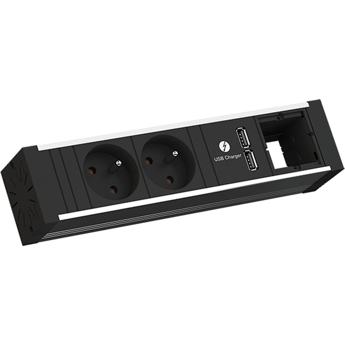 Bachmann, Steckdosenleiste, VENID 2x UTE 1x Chargeur USB (2 x, CEE 7/5, CEE 7/3, 0.20 m)