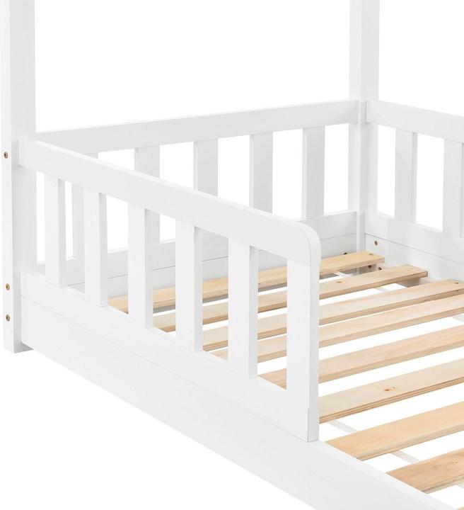 Image du produit Juskys Kinderbett Marli 80x160cm - Weiss (80 x 160 cm)