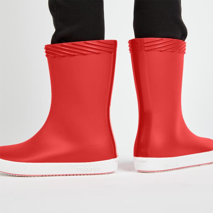 Image du produit Tribord Botte de pluie pour la voile Enfant - 100 rouge (33)