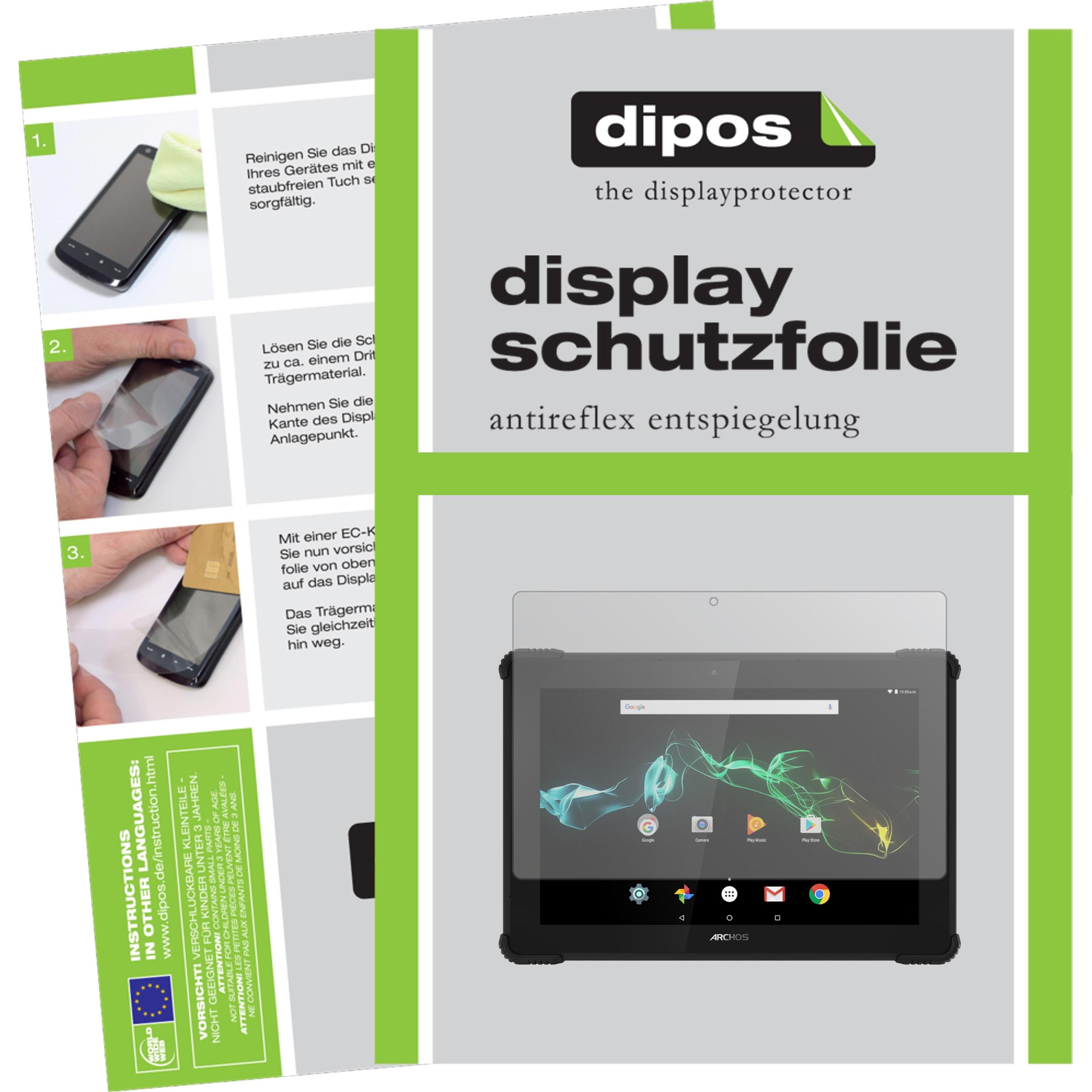 Dipos Displayschutzfolie Antireflex (2 Stück, Sense 101x), Tablet Schutzfolie
