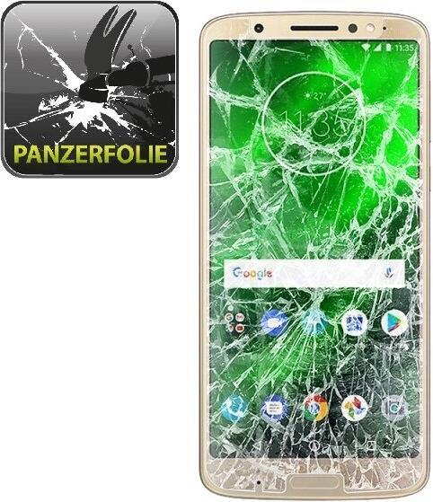 Actual product image Protectorking 3x Panzerfolie Anti-Shock HD Klar (3 Piece, Motorola Moto G6 Plus)
