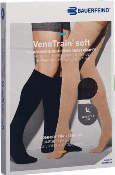 Produktbild Veno Train SOFT A-D KKL2 M plus/short geschlossene Fussspitze creme (M)