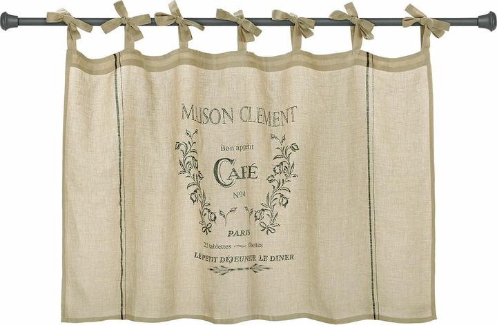 Loberon Scheibengardine Girest beige (80 x 140 cm)