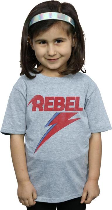 Immagine prodotto David Bowie Distressed Rebel Maglietta Ragazze (140, 146)