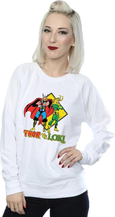 Actual product image Womens/Ladies Thor Vs Loki Sweatshirt (L)