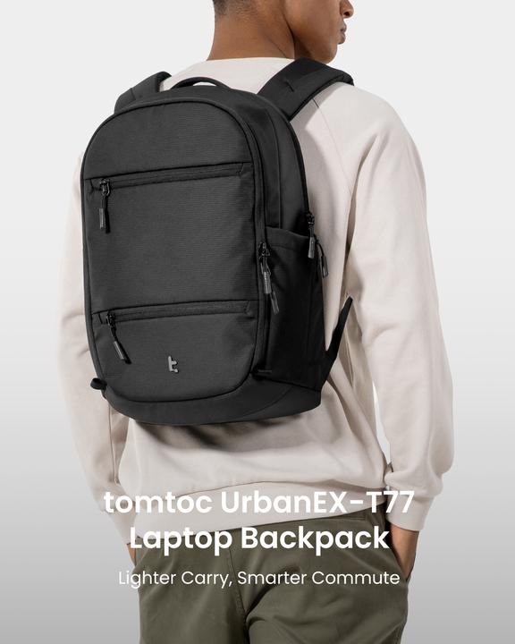 Immagine prodotto tomtoc UrbanEX-T77 Laptop Backpack, 22L, black (22 l)