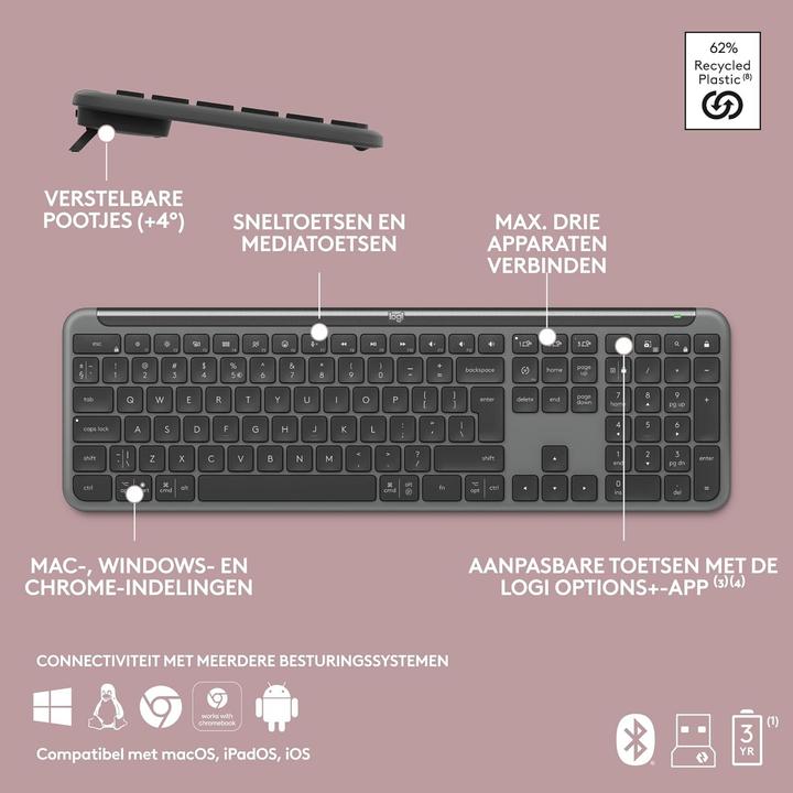 Immagine prodotto Logitech Signature Slim Combo MK950 (USA, Senza fili)