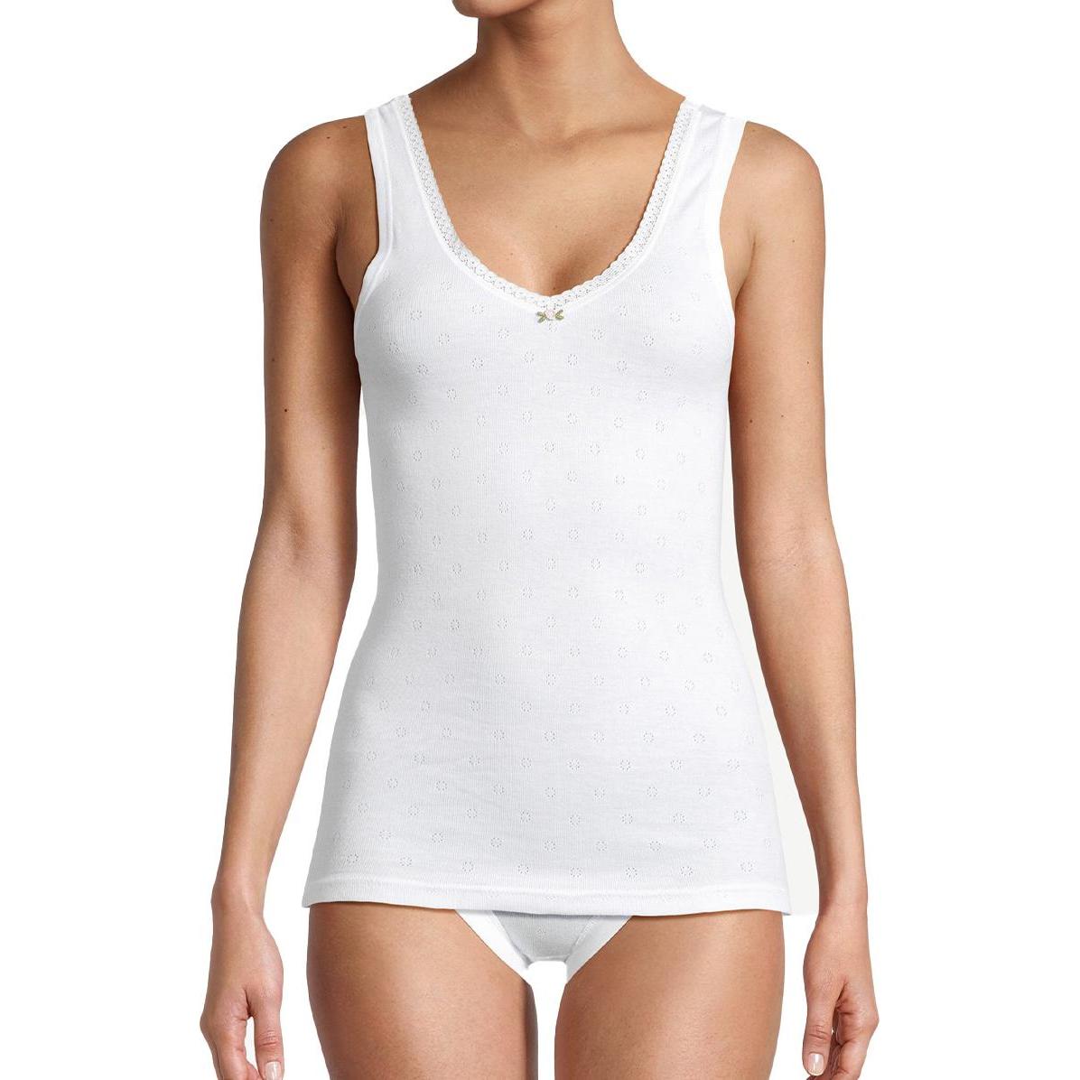 Thumbnail - Speidel, Damen, Shirt, 2er Pack Nina Unterhemd / Top, Weiss, (48)