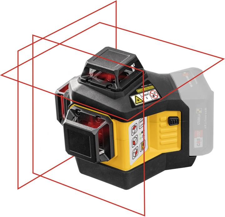 Actual product image Stabila 12 V system cross line laser LAX 600