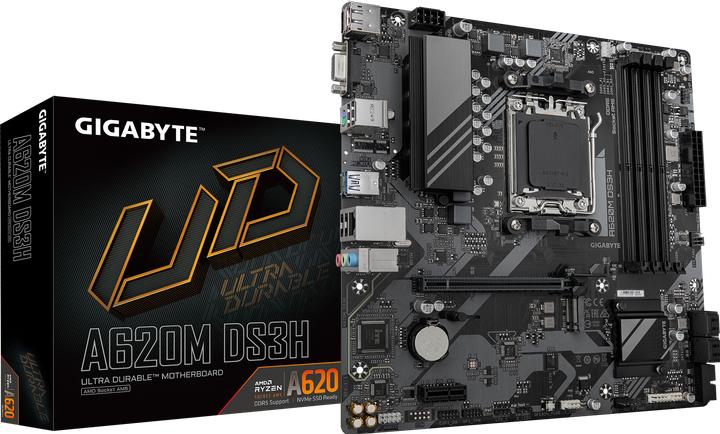 Image du produit Gigabyte A620M DS3H (AM5, AMD A620, mATX)